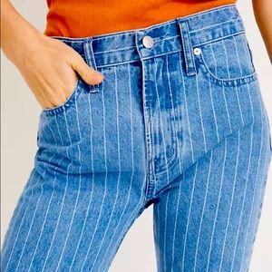 Madewell vintage crop Jean pinstripe 30 NEW!